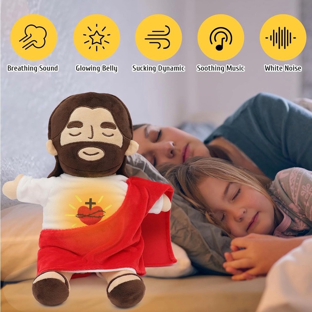 Plush Jesus Doll with Red Robe - Picture 6 of 6